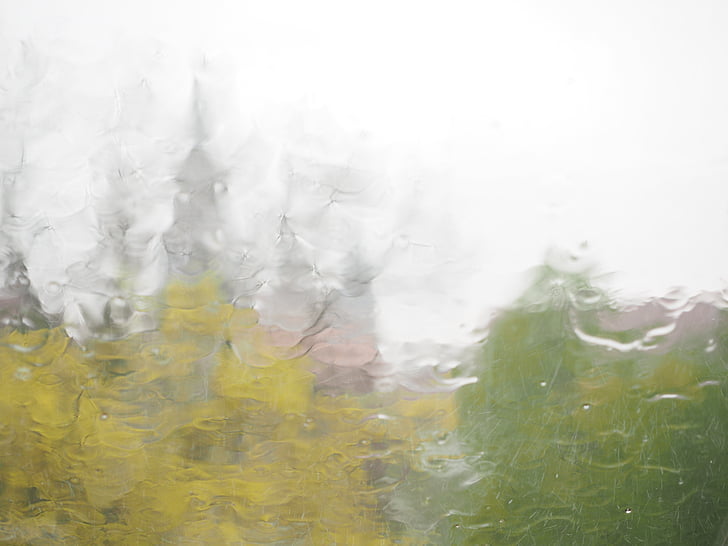 tempo piovoso, Ulm, pioggia, tempesta, Cattedrale di Ulm, tempo di autunno, Meteo
