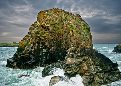 Cornwall, mar, roca, Inglaterra, Costa, Costa, agua