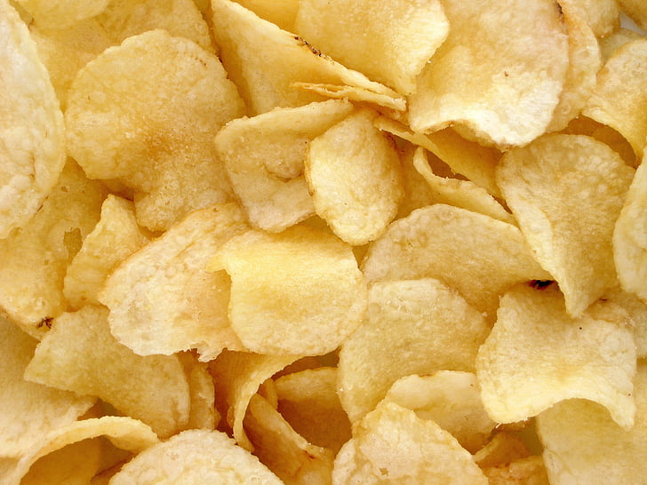 chips potatoes, potatoes, kitchen, aperitif, food, power, texture