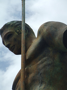 Opera de arta, Statuia, de sex masculin, sculptura, metal, bronz, suliţă