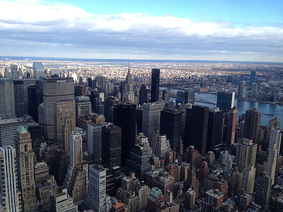 New york city, New york, Manhattan, NYC, Panoráma města, Panorama, městský