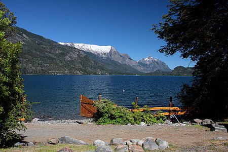 jezero, Bariloche, Argentina, krajina, voda, cestovní ruch, Hora