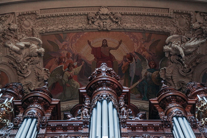 órgano de la iglesia, Majestic, Jesús, cristianismo, órgano, Iglesia, religión