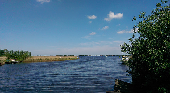 Sommer, Lake, Øst-Friesland, liten havutsikt