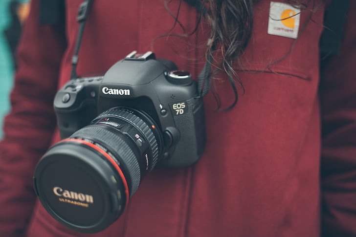 Canon, cámara, réflex digital, lente, fotógrafo, Fotografía
