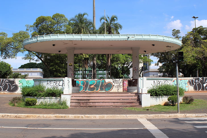 pavilon, Goiânia, régi, Art deco, emlékmű