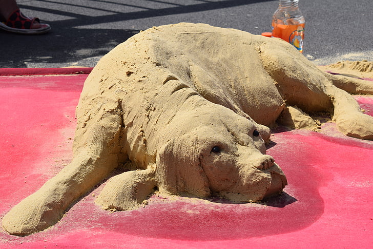 άμμου σκύλου, Άμμος, σκύλος, τέχνη, ζώο