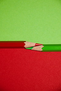 colour pencils, color, great, red, green