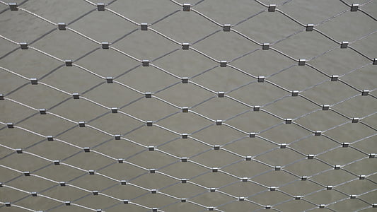 wire, rekkverk, broen rekkverket, regelmessig, mønster, linjer, geometri