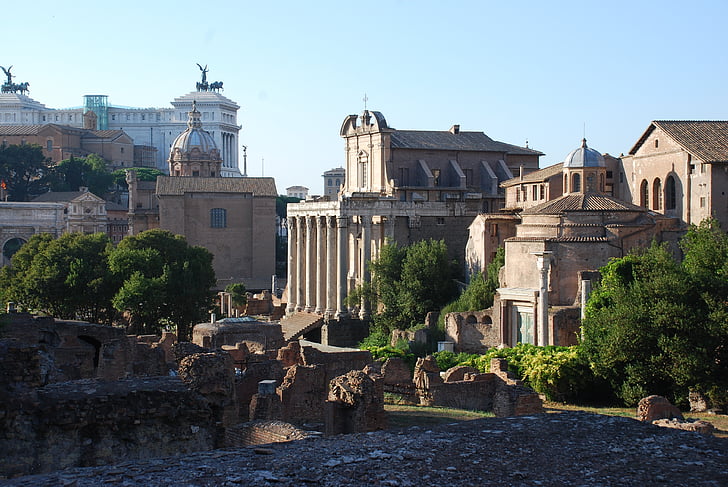 Roma, Forum, Italia, Landmark, kuno, Romawi, arsitektur