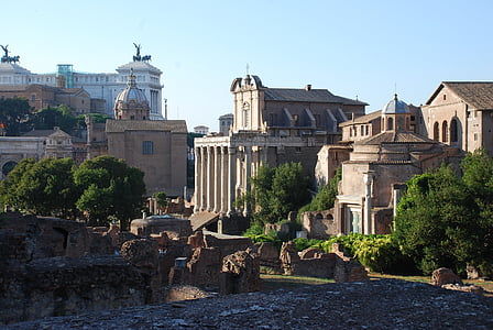 Рим, Форум, Италия, забележителност, древен, римски, архитектура