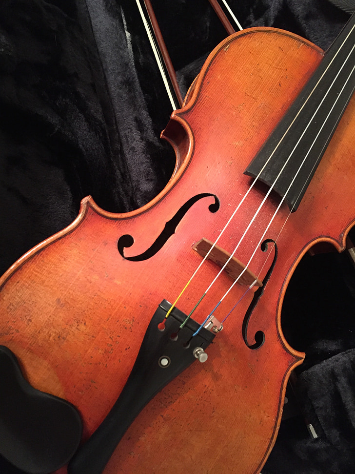 violín, instrumento, música, musical, instrumento musical, música clásica, cuerda de instrumento musical