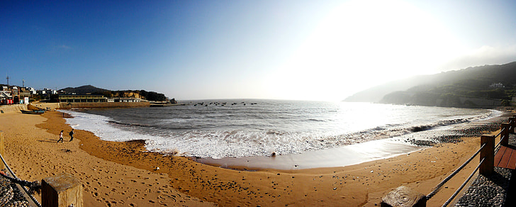 Κόλπος, shengsi, ηλιοθεραπεία, παραλία, στη θάλασσα, ακτογραμμή, ηλιοβασίλεμα