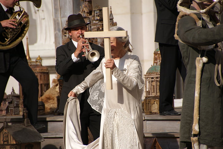 festival de Salzburgo, 2013, qualquer um, sacerdotisa, música, músico, instrumento musical