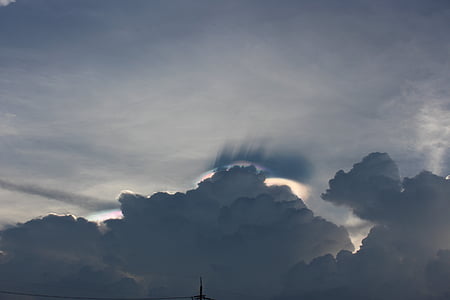 nuvens do céu, Banguecoque, Tailândia