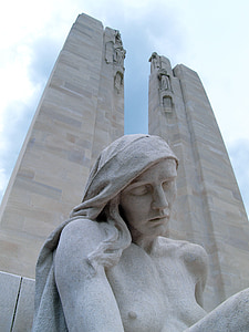 Vim хребет, Мемориал, Франция, WW1, Мировая война, мировой войны 1, Памятник