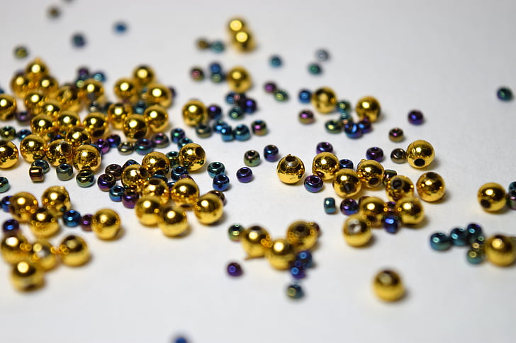 beads, jewelry, jewels, craft, fashion, colorful, close-up
