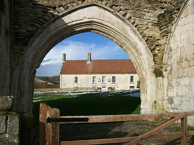 Kirkham, Inglaterra, Reino Unido, Priorato de, entrada, arquitectura, pared
