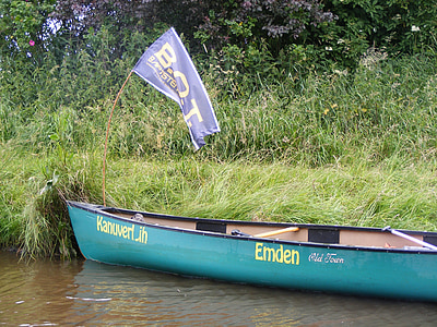 canoeing, boot, paddle tour, flag, more