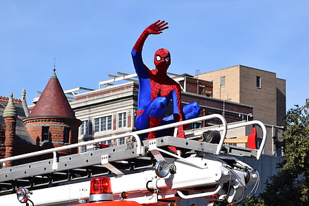 spider man, super hero, superhero, parade