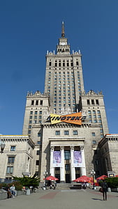 Warszawa, palasset for kultur og vitenskap, sosialistisk klassisisme, Stalin, bygge, arkitektur, bymiljø