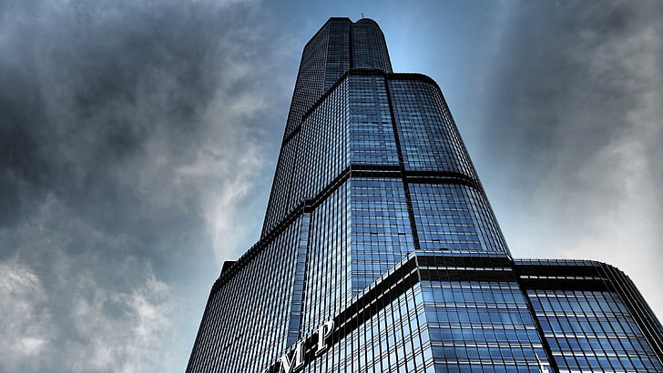 Čikagos, dangoraižis, Amerikoje, didelis miestas, Miestas, nagrinėja, dangoraižių