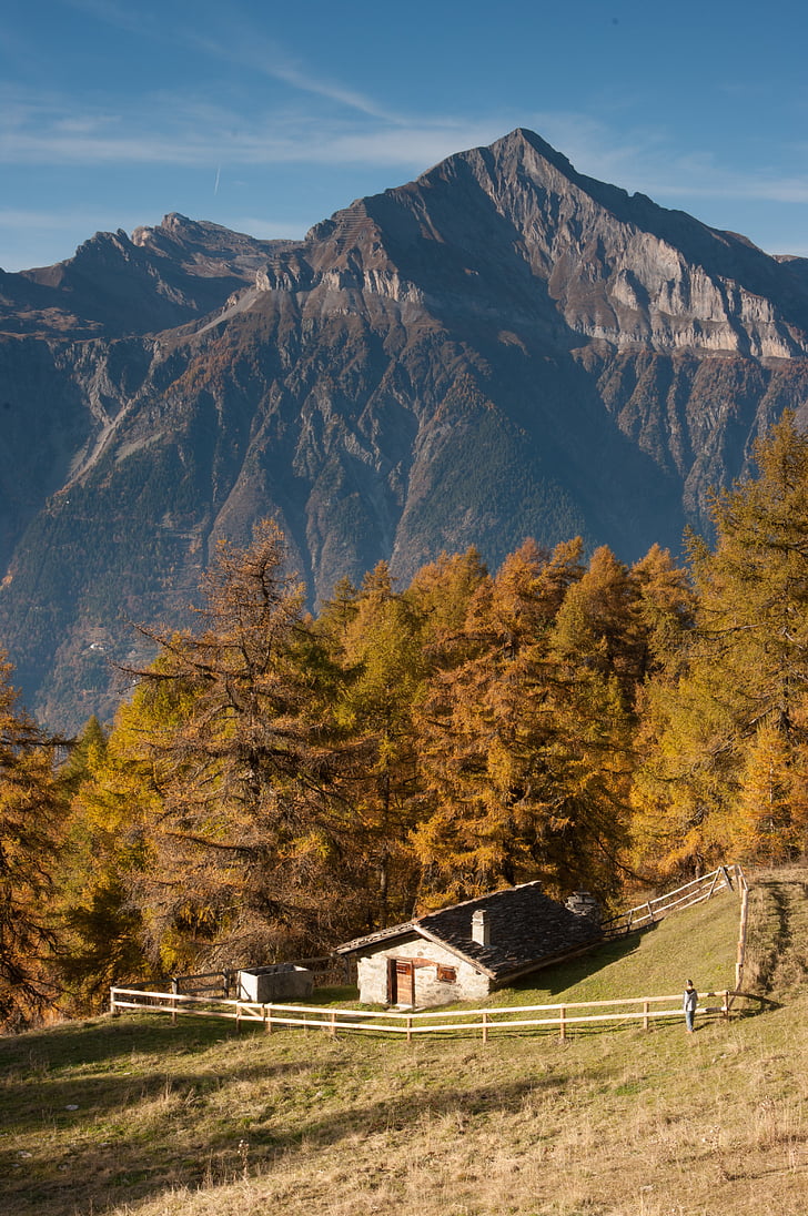 Grand chavalard, Valais, Svájc, hegyi, természet, táj, Scenics