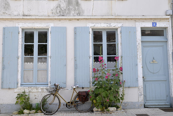 kuća, retro, Francuska, Plage