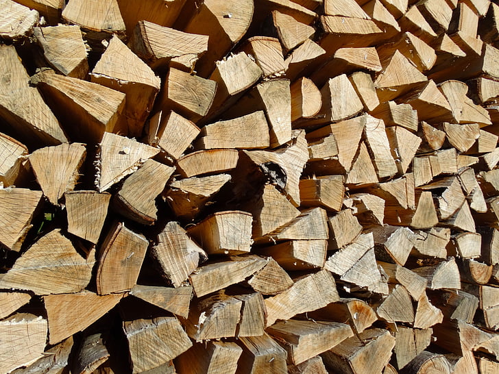 holzstapel, firewood, growing stock, stacked up