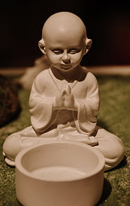 Buda, meditació, celestial, religió, ales, icona, religiosos