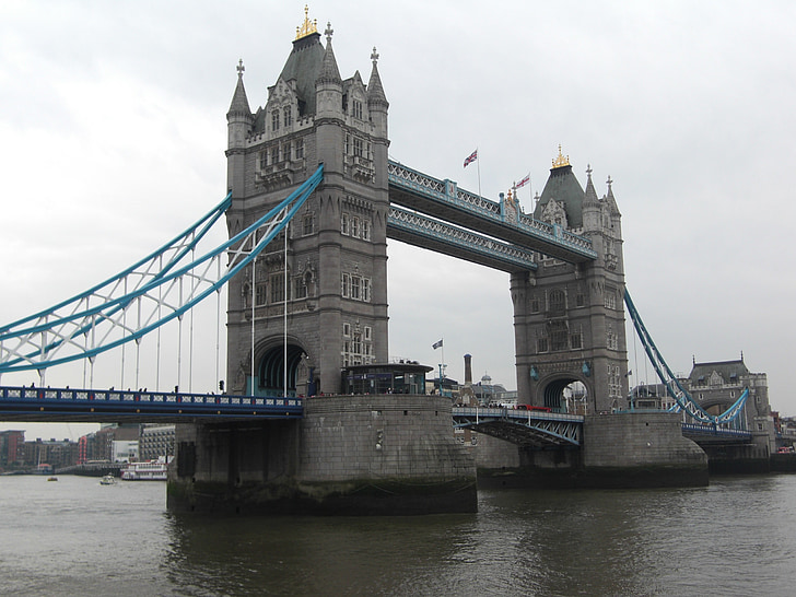 Tower bridge, Londen, Engeland, Verenigd Koninkrijk, brug, bezoekplaatsen, kapitaal