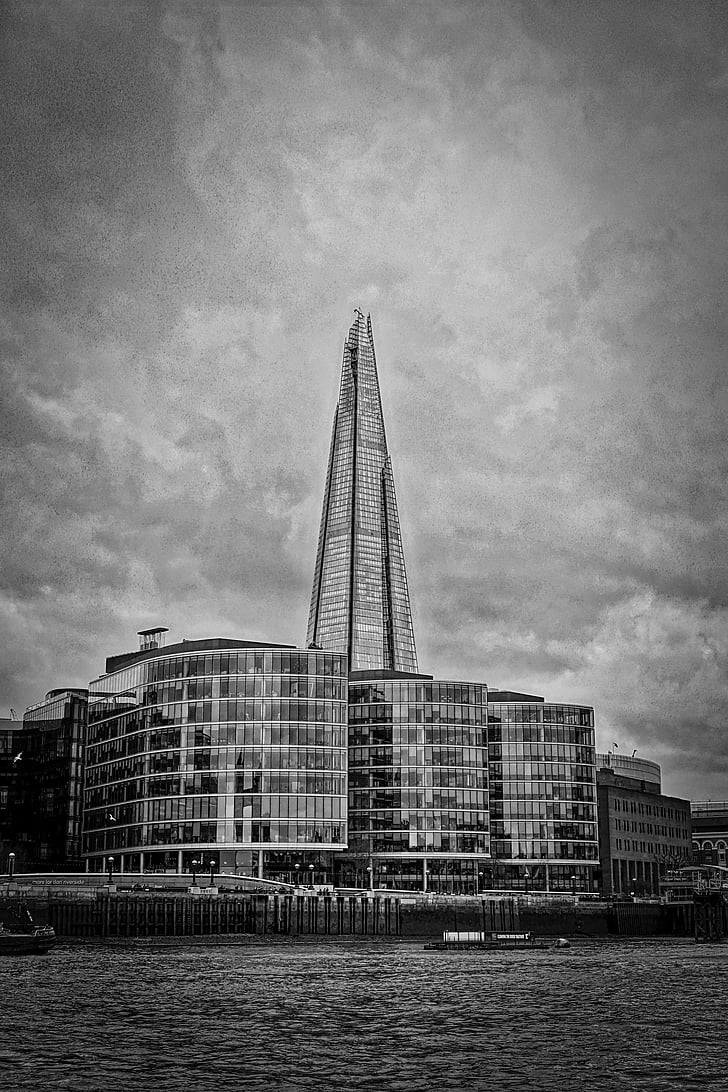 Londyn, Odłamek, Architektura, punkt orientacyjny, gród, panoramę Londynu, szkło