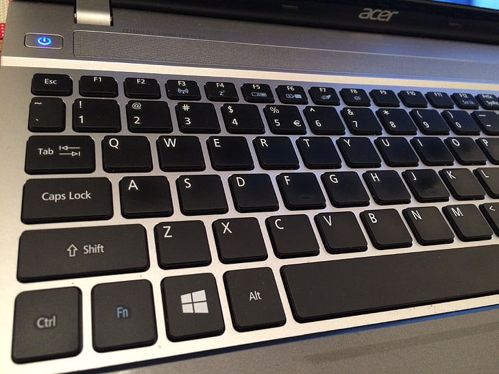 tastatur, QWERTY, laptop, Business, arbejde, job, Digital