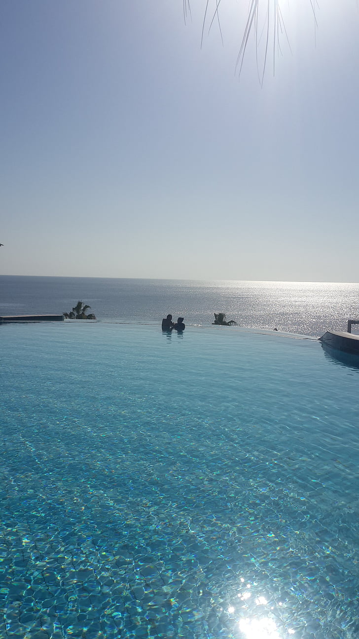 pobrežie, Hotel, Infinity bazén, Ostrov, Voľný čas, Meer, Ocean