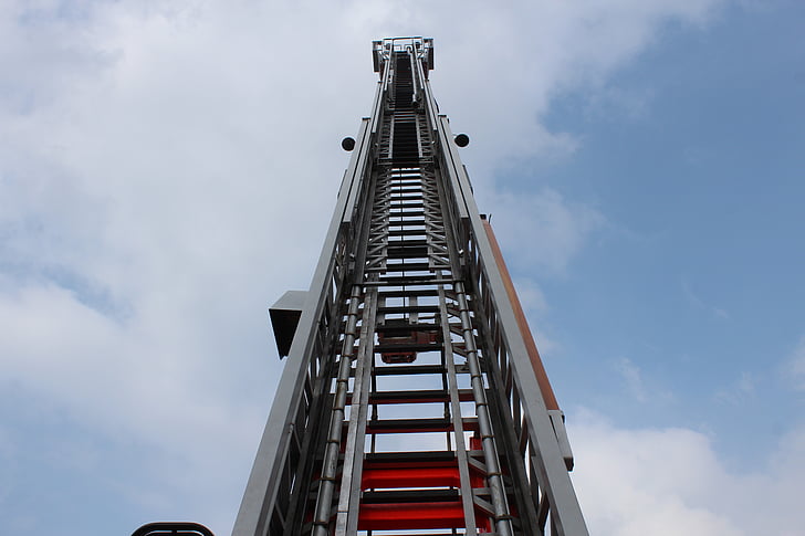 head, cart, ladder, fire, fire truck, equipment, auto