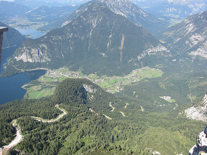 landscape, mountains, lake, alps, austria