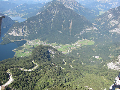 landscape, mountains, lake, alps, austria