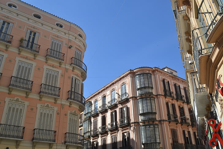 Granada, Espagne, maisons, ville, architecture