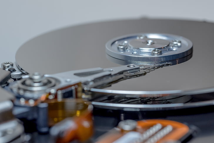 disco rigido, HDD, hardware, computer, disco, macro, archivio dati