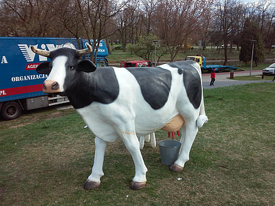 cow, figure, animal, milk
