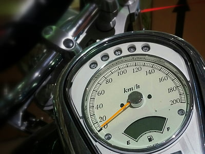 Sepeda Motor, Sepeda Motor, mengukur, otomotif, kecepatan, kilometer, Dial