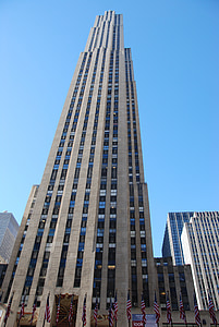rascacielos, Rockefeller, nueva york, cielo