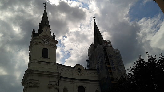 Церковь, Святой Андрей, Комаром, Архитектура, Религия, Кафедральный собор, христианство