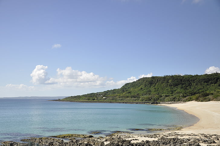 beach, blue sky, summer