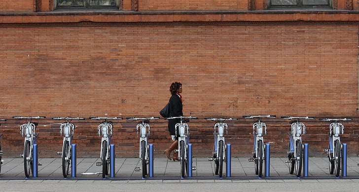biciclette, Via, minimalismo, urbano