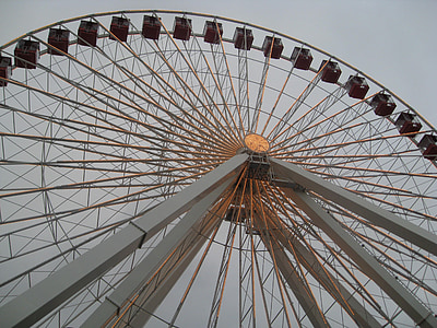 Ferris wheel, Chicago, công viên giải trí, cao, công viên giải trí, đi xe, giải trí