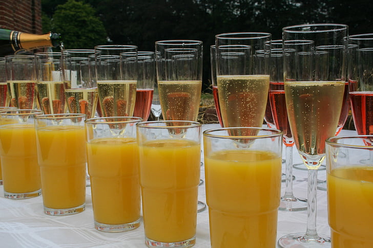 vjenčanje, naočale, švedski stol, sok, piće, voće, svježinu