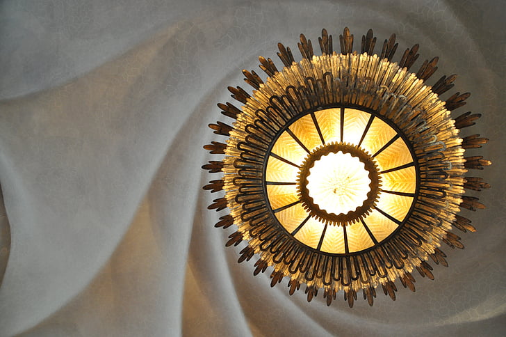 лампа, весело, стельовий світильник, Архітектура, Головна, мистецтво, Барселона