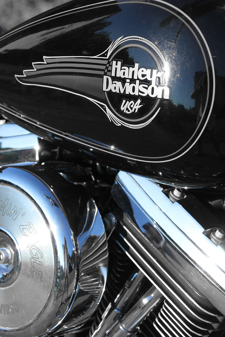 Harley davidson, moto, Harley, motos, é.-u., Davidson, brillant