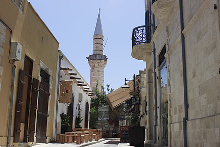 mešita, Minaret, islam, Architektúra, moslimské, budova, Cyprus